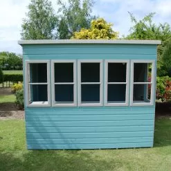 Shire Sun 8x8 Glass Pent Shiplap Wooden Summer House - Base Not Included -Garden Shop shire sun 8x8 glass pent shiplap wooden summer house base not included5019804112029 02i bq