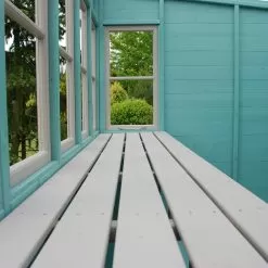 Shire Sun 8x8 Glass Pent Shiplap Wooden Summer House - Base Not Included -Garden Shop shire sun 8x8 glass pent shiplap wooden summer house base not included5019804112029 07i bq