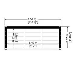 Shire Wooden 5x2 Log Store -Garden Shop shire wooden 5x2 log store5060490130347 02t bq