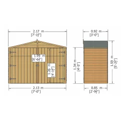 Shire Wooden Apex Bike Store -Garden Shop shire wooden apex bike store5060490130361 02t bq