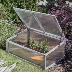 Smart Garden Timber GroZone Coldframe – Grey -Garden Shop smart garden timber grozone coldframe grey 1 1