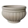 Southern Patio Bantry Beige Stone Effect Terracotta Lined Round Plant Pot (Dia)41cm
