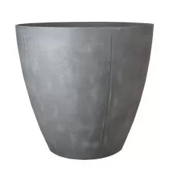 Stewart Garden Beton Tall Round Planter, Dark Grey – 53cm