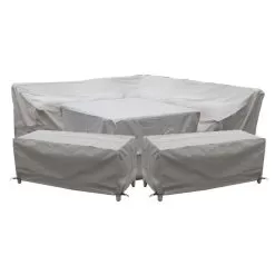 Bramblecrest Tetbury Square Modular Dining Set Protective Cover Set
