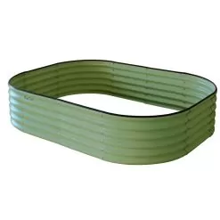 VegTrug VegTub Metal Raised Bed - Sage Green -Garden Shop vegtub metal raised bed sagegreen 2