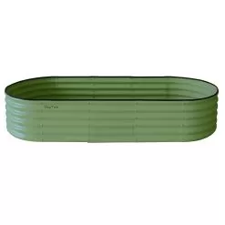 VegTrug VegTub Metal Raised Bed - Sage Green -Garden Shop vegtub metal raised bed sagegreen 3