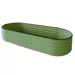VegTrug VegTub Metal Raised Bed - Sage Green -Garden Shop vegtub metal raised bed sagegreen 4