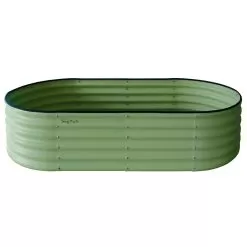VegTrug VegTub Metal Raised Bed - Sage Green -Garden Shop vegtub metal raised bed sagegreen 5