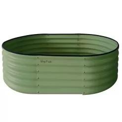 VegTrug VegTub Metal Raised Bed - Sage Green -Garden Shop vegtub metal raised bed sagegreen 7