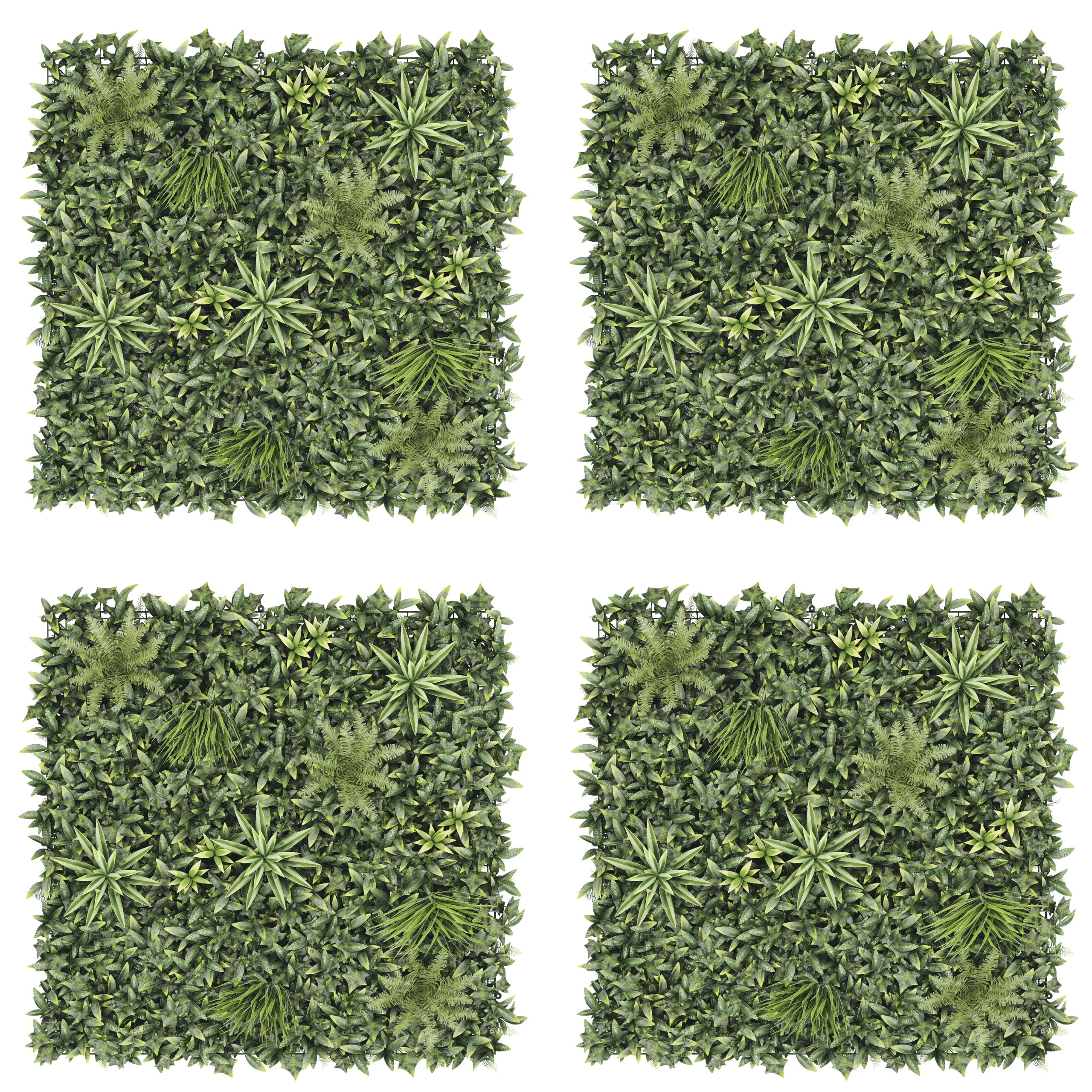 Vertical Square Artificial Plant Wall, (H)1m (W)1m 4 Vertical Square Artificial Plant Wall, (H)1m (W)1m - Image 4