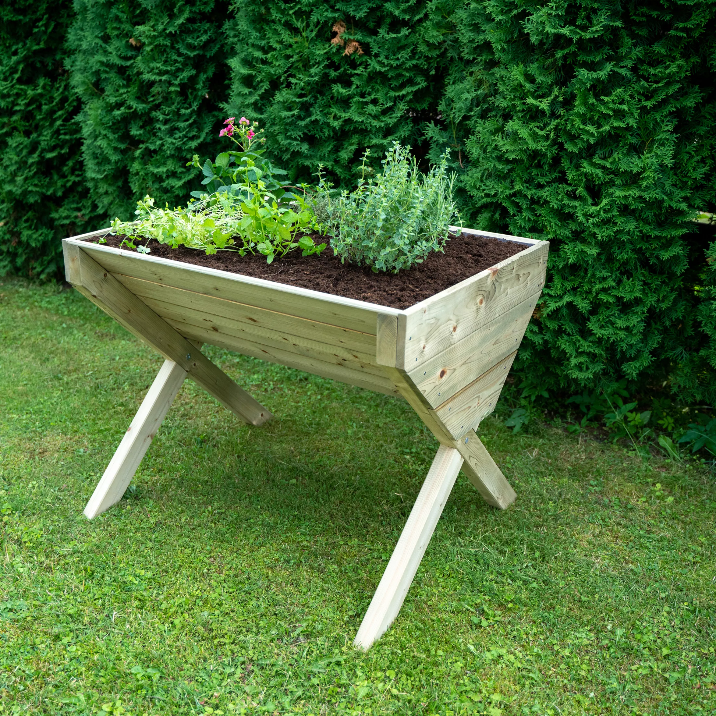 Verve 930mmx690mm Wood Rectangular Raised Bed Kit 0.64m² 7 Verve 930mmx690mm Wood Rectangular Raised Bed Kit 0.64m² - Image 7
