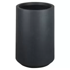 Verve Ammer Dark Grey Fibreclay Circular Plant Pot (Dia)37cm