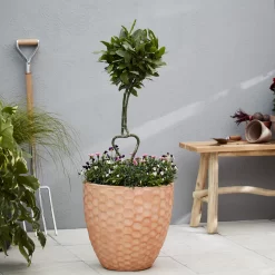 Verve Gudenå Natural Terracotta Honeycomb Circular Plant Pot (Dia)32cm -Garden Shop verve gudena natural terracotta honeycomb circular plant pot dia 32cm5059340327624 01i