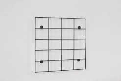 Verve Matt Black Metal Wall Rack -Garden Shop verve matt black metal wall rack5059340327891 01i