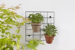 Verve Matt Black Metal Wall Rack -Garden Shop verve matt black metal wall rack5059340327891 02i