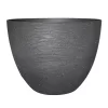 Verve Momoka Grey Polypropylene Round Plant Pot (Dia)30cm