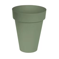 Verve Nurgul Deep Lichen Green Polypropylene (PP) Round Plant Pot (Dia)46cm