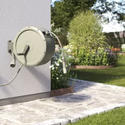 Verve Wall-mounted Manual Hose Reel Set (L)40m -Garden Shop verve wall mounted manual hose reel set l 40m5059340251004 05i 1