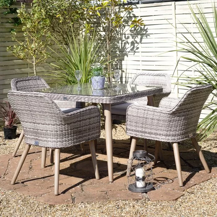 Wild Garden Weimar 4 Seater Dining Set 1 Wild Garden Weimar 4 Seater Dining Set