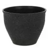 Woodlodge Feather Stone Effect Planter, Black - 35cm