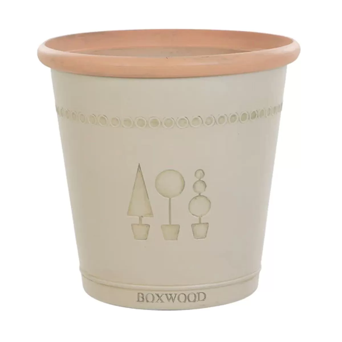 Woodlodge Boxwood Plant Pot, Brown Birch - 31cm 2 Woodlodge Boxwood Plant Pot, Brown Birch - 31cm - Image 2
