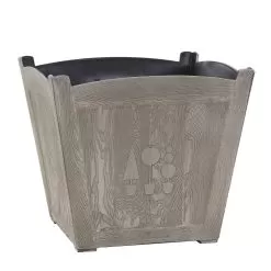 Woodlodge Boxwood Square Planter - Light Brown - 30cm