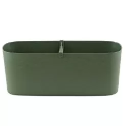 Woodlodge Self Watering Long Planter, Forest Green - 50cm