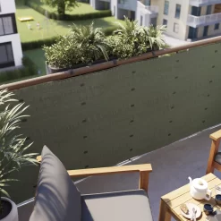 Woven Breeze Green Polyethylene (PE) Garden Screen (H)1m (W)3m -Garden Shop woven breeze green polyethylene pe garden screen h 1m w 3m5059340672649 01i