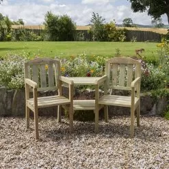 Zest Outdoor Living Caroline Companion Seat -Garden Shop zest 4 leisure caroline sea 1 1