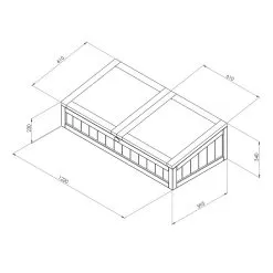 Zest Outdoor Living Small-Space Cold Frame -Garden Shop zest small space cold framediagram