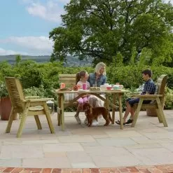Zest Outdoor Living Freya 4 Seater Dining Set -Garden Shop zest outdoor living freya 4 seater dining set 1 1